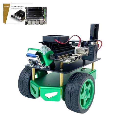 Yahboom Jetson Nano 4GB SUB Robot Kit Jetbot Mini Car AI Programmable Python Robot Kit ROS University Entry Edition for Electronic Projects Mechanical Engineers (with Jetson Nano 4GB SUB) von Yahboom