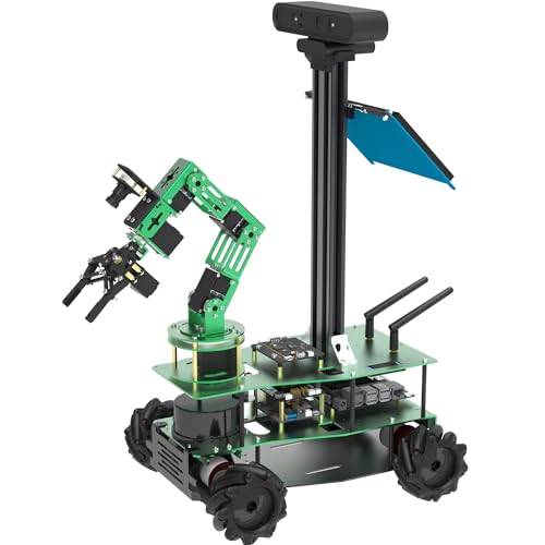 Yahboom Jetson Orin NX/Nano Super Robot Kit 6DOF Robot Arm, ROS Programm, Remote Control, 3D Mapping Navigation, Ubuntu AI Programming, Voice Recognition (Ver-X3-Plus-With-Orin-Nano(4GB)) von Yahboom