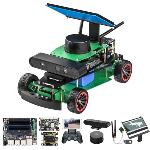 Yahboom Jetson Orin Nano Raspberry Pi AI Smart Robotic Car Kit ROS2 Adulti Riconoscimento Vocale Conversazione, Pilota Automatico, Riconoscimento AI (R2 ULT Ver with Nano) von Yahboom
