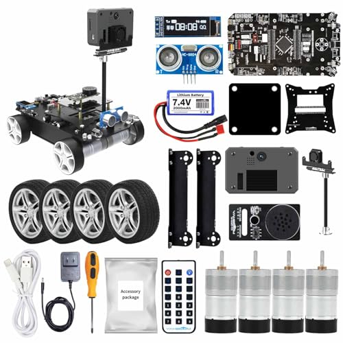 Yahboom Programming STM32 Development Board, Remote Control Intelligent Robot Kit, K230 Vision Module, Voice Interaction Module (STM32 K230 Visual Voice Kit) von Yahboom