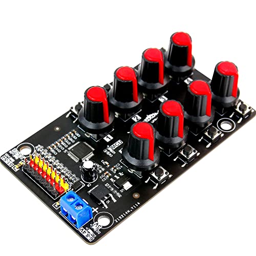 Yahboom RC Servo Tester 8 Kanäle Servomotoren Controller Zentrierwerkzeug mit Überstromschutz, 2 Steuermodi Unterstützung Manuelle Anpassung Kurier Rücklauf Überstromtest (Servo Tester 8 Chan) von Yahboom