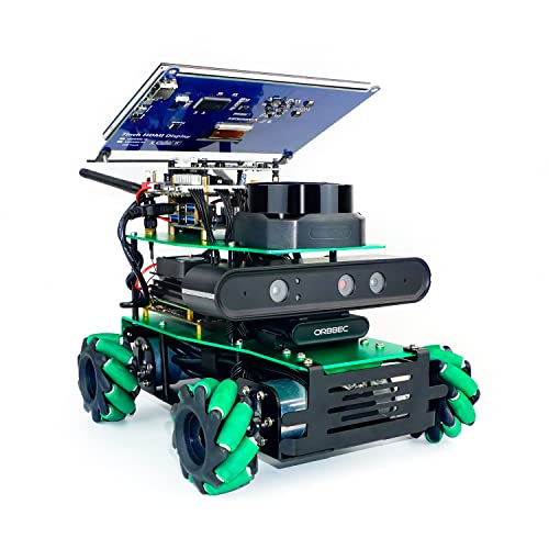 Yahboom ROS2 Robot for Jetson Orin Nano Lidar Mapping Navigation Depth Image 3D Analysis Mecanum Wheel Python Programming Learn Explore Robotic Kit (Orin Nano Superior Ver-without Orin Nano) von Yahboom