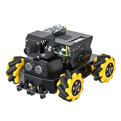 Yahboom RPi 5 ROS2 Robot Car 360°Movement, AI Vision & Tracking, Integrated Multimodal Large AI Model OpenRouter, AI Voice Interaction (Raspbot-V2 Ver Sup with RPi5-8GB) von Yahboom