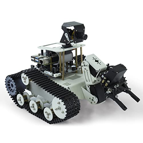 Yahboom Raspberry Pi 4B AI Manipulator Kit DIY Programmierung Artificial Intelligence Roboter Kit Tracked Chassis Autopilot OpenCV|MediaPipe (Transbot SE without Pi) von Yahboom