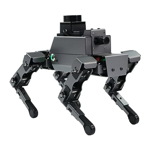 Yahboom Raspberry Pi 4B AI Quadruped Bionic Robot Dog Electronic Toy ROS Python Programmierung Face Visual Recognition Voice Control Lidar Map Navigation (with Raspberry Pi) von Yahboom
