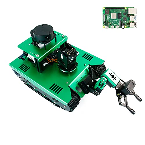 Yahboom Raspberry Pi 4B AI Robot ROS Tank Kit Transbot with Somatosensory Depth Camera 3D Scanner ROS Robotics Coding 2D 3D Mapping Navigation Electronics Building Kit（Transbot with Pi 4B-8G Ver.II） von Yahboom