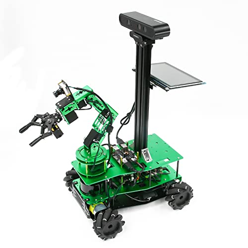 Yahboom Raspberry Pi 5 Robot for AI Research Adults Python Programming ROS 6-DOF Robotic Arm Aluminum Alloy Chassis Smart Robot Kit 3D Mapping Project Research for College Students with Pi5(16G) von Yahboom
