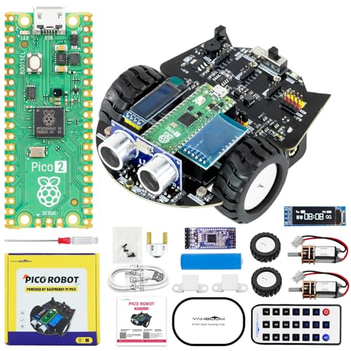 Yahboom Raspberry Pi Pico 2 Roboter Kit Kinder Adults Coding Electronics Programmable Robotic DIY Toys MicroPython APP Control Gift 12+ Programming Obstacle Avoidance Python Yahboom Raspberry Pi Pico 2 Roboter Kit Kinder Adults Coding Electronics Programmable Robotic DIY Toys MicroPython APP Control Gift 12+ Programming Obstacle Avoidance Python von Yahboom