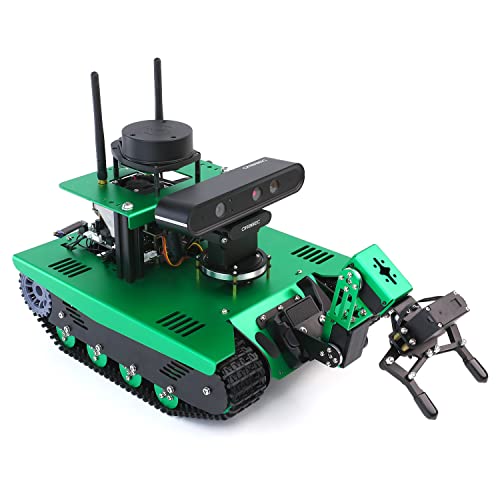 Yahboom Raspberry Pi Robot for Adults ROS Robot Arm Electronic Code Exploration Tank Chassis Kit Lidar Mapping Navigation Python Programmable AI Car Kit for Pi 4B (Without Pi 4B Ver.IV) von Yahboom