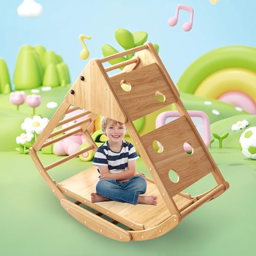 Montessori-Kletterdreieck, multifunktionales Massivholz-Klettergerüst, geeignet für Kinder im Alter von 3–8 Jahren, Rutsche, Kletterbogen, Boot, Zelt, sicheres Spielzeug mit Mehreren Modi Montessori-Kletterdreieck, multifunktionales Massivholz-Klettergerüst, geeignet für Kinder im Alter von 3–8 Jahren, Rutsche, Kletterbogen, Boot, Zelt, sicheres Spielzeug mit Mehreren Modi von Yaheeda