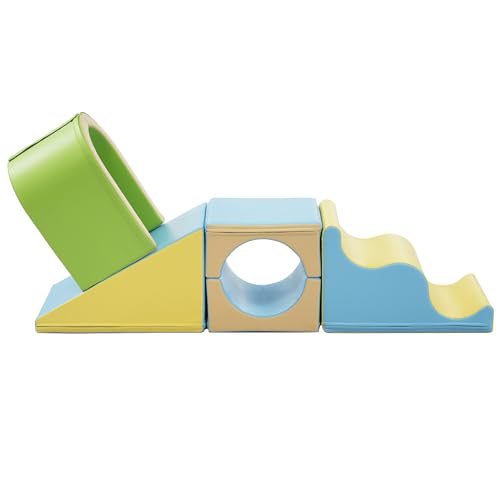 Yaheeda Kinder Schaumstoffbausteine 6 Stück Weichbausteine ideal zum Klettern, Krabbeln und Spielen von Yaheeda