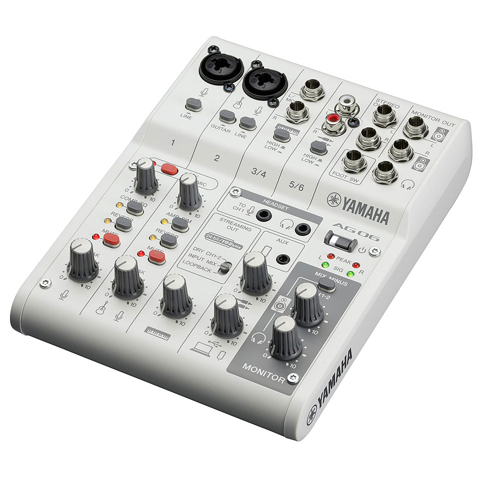 Yamaha AG06 Mk2 white Mischpult Yamaha AG06 Mk2 white Mischpult von Yamaha