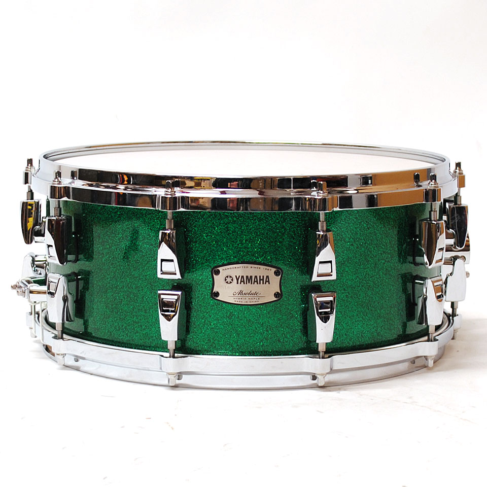 Yamaha Absolute Hybrid Maple 14" x 6" Jade Green Snare Drum Sparkle von Yamaha