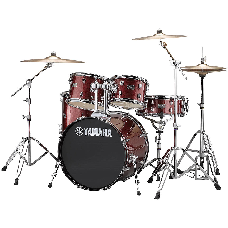 Yamaha Rydeen 20" Burgundy Glitter Bundle Schlagzeug von Yamaha