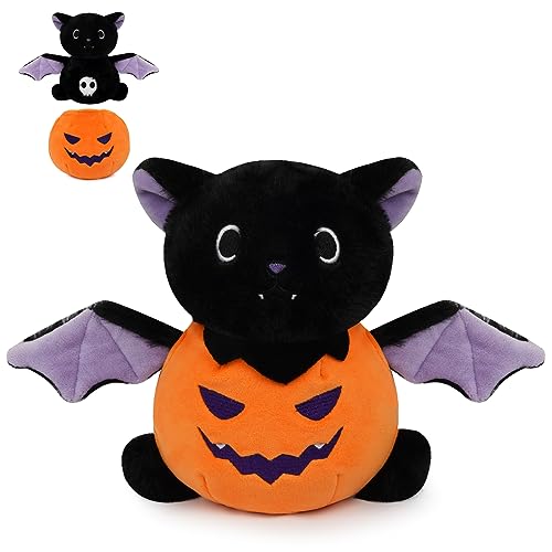 Yamepuia Kürbis Fledermaus Kuscheltier,Halloween Fledermaus Plüschtier Kürbis Kuscheltier,Schwarze Fledermaus Plüsch,Spielzeug Fledermaus Stofftiere Geschenke für Jungen und Mädchen Yamepuia Kürbis Fledermaus Kuscheltier,Halloween Fledermaus Plüschtier Kürbis Kuscheltier,Schwarze Fledermaus Plüsch,Spielzeug Fledermaus Stofftiere Geschenke für Jungen und Mädchen von Yamepuia