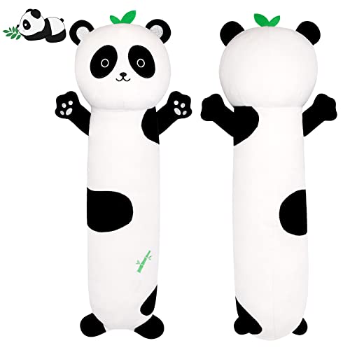Yamepuia Langes Panda Kissen, 56CM langes Panda Plüsch Kissen, weiches Panda Plüschtier, Katzen Plüsch Puppen Spielzeug Geschenk für Kinder Freundin von Yamepuia