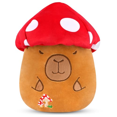 Yamepuia Pilze Capybara Kuscheltier,20 cm Capybara PlüSchtier,Niedliche und Weich Capybara Kuscheltier with Pilze Hut,Dekor und Stofftier Spielzeug Geschenk für Kinder Jungen Mädchen Yamepuia Pilze Capybara Kuscheltier,20 cm Capybara PlüSchtier,Niedliche und Weich Capybara Kuscheltier with Pilze Hut,Dekor und Stofftier Spielzeug Geschenk für Kinder Jungen Mädchen von Yamepuia