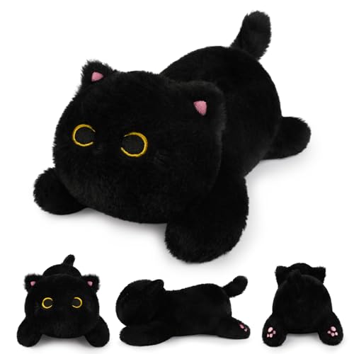 Yamepuia Weighted Stuffed Animal,25cm Gewicht Schwarze Katze Kuscheltier,Niedliche Gewichtskuscheltier Schwarze Katze,Weich Katze PlüSch Kissen Geschenke für Kinder MäDchen Junge Yamepuia Weighted Stuffed Animal,25cm Gewicht Schwarze Katze Kuscheltier,Niedliche Gewichtskuscheltier Schwarze Katze,Weich Katze PlüSch Kissen Geschenke für Kinder MäDchen Junge von Yamepuia