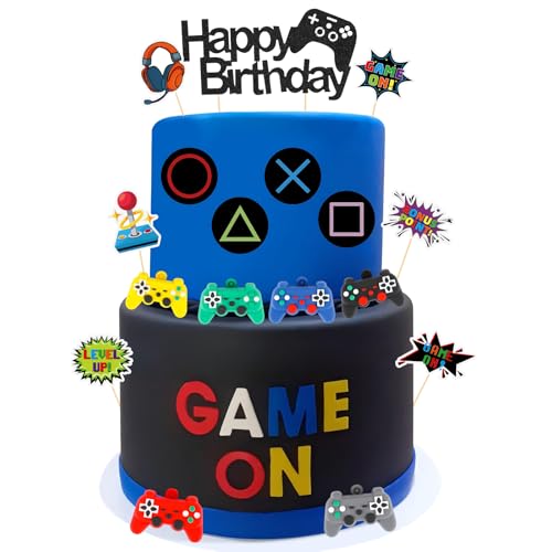 Yamobi 11 teiliges Videospiel Cupcake Toppers, Gaming Tortendeko Geburtstag für Baby Dusche Jungen Geburtstag Party Kuchen Dekoration Yamobi 11 teiliges Videospiel Cupcake Toppers, Gaming Tortendeko Geburtstag für Baby Dusche Jungen Geburtstag Party Kuchen Dekoration von Yamobi