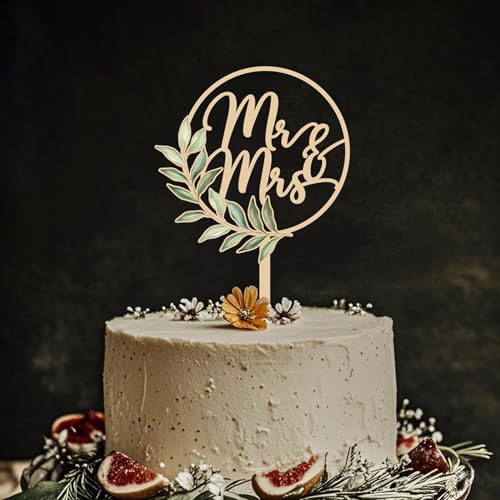 Yamobi Holz Cake Topper Hochzeit, Tortenstecker Hochzeit Mit Schöner Verpackung, Perfekt Für 6 Bis 8 Zoll Hochzeitstorte, Hochzeitstorte Deko Mr & Mrs Yamobi Holz Cake Topper Hochzeit, Tortenstecker Hochzeit Mit Schöner Verpackung, Perfekt Für 6 Bis 8 Zoll Hochzeitstorte, Hochzeitstorte Deko Mr & Mrs von Yamobi