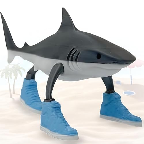 Yamobi Tung Tung Tung Sahur Figur,Hai in Sneakers Figures,Brainrot Figuren,Brainrot Shark Figures for Collection and Decoration Yamobi Tung Tung Tung Sahur Figur,Hai in Sneakers Figures,Brainrot Figuren,Brainrot Shark Figures for Collection and Decoration von Yamobi
