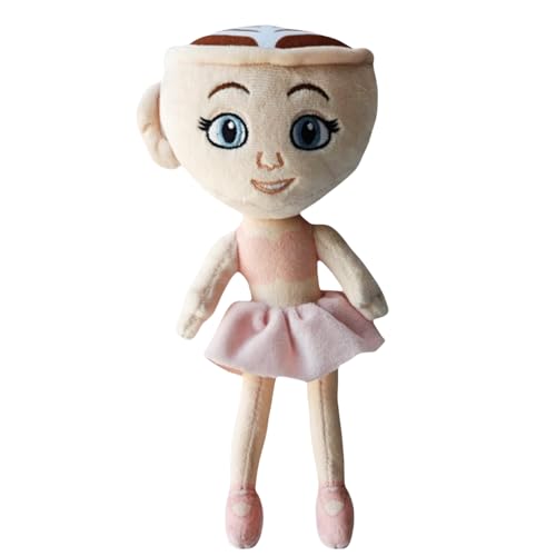 Yamobi Tung Tung Tung Tung Sahur Plüschfigur, Tung Tung Tung Sahur Kuscheltier, Ballerina Brainrot Sammlerstück,Ballerina Cappuccina Für Kinder Erwachsene (Rosa) von Yamobi