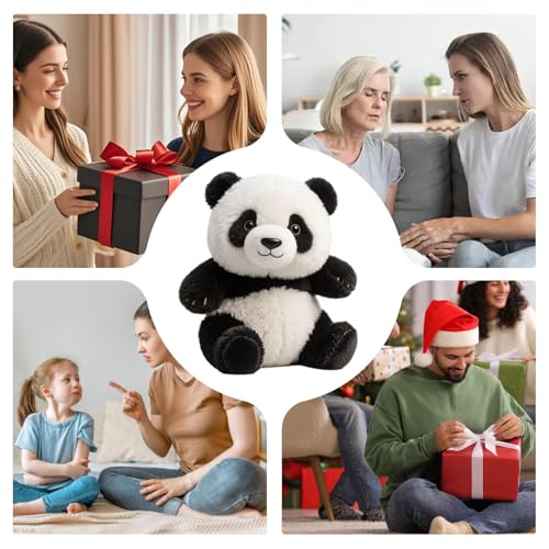 Yanayi Plüsch Panda | Lebensechte Plüsch Panda Figur - Kuscheltier Modell, Gemütlicher Begleiter Für Zuhause von Yanayi
