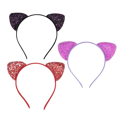 Katzenohren-Haarreif, Partyzubehör, Cosplay, Halloween, Festival, Haarschmuck für Damen, Urlaub, Stirnbänder für Mädchen, Weihnachts-Stirnband, Kostüm, Glitzer-Ohren, Kostüm, Kopfbedeckung Katzenohren-Haarreif, Partyzubehör, Cosplay, Halloween, Festival, Haarschmuck für Damen, Urlaub, Stirnbänder für Mädchen, Weihnachts-Stirnband, Kostüm, Glitzer-Ohren, Kostüm, Kopfbedeckung von YangQian