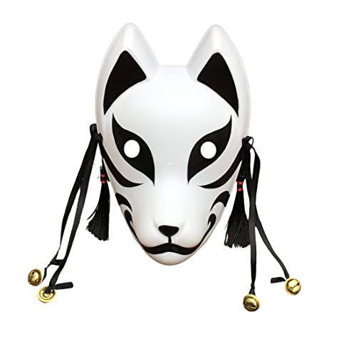 YangYong Fuchsmaske, mittelgroße Kitsune Kabuki-Maske für Jungen, japanische Comic-Anime-Thema-Kostümmaske für Maskenball, Party, Halloween YangYong Fuchsmaske, mittelgroße Kitsune Kabuki-Maske für Jungen, japanische Comic-Anime-Thema-Kostümmaske für Maskenball, Party, Halloween von YangYong