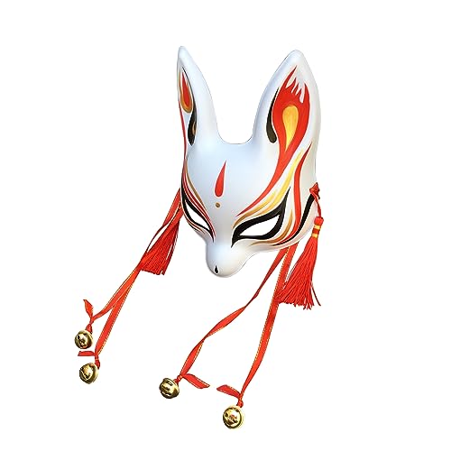 YangYong Little Bunny Kitsune Maske, traditionelles japanisches Cosplay Kaninchen Fuchs Kabuki Maske Kimono Kostüm Zubehör Raumdekor YangYong Little Bunny Kitsune Maske, traditionelles japanisches Cosplay Kaninchen Fuchs Kabuki Maske Kimono Kostüm Zubehör Raumdekor von YangYong