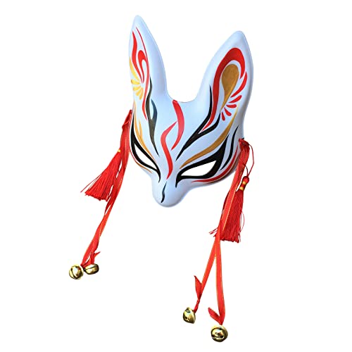 YangYong Little Bunny Kitsune Maske, traditionelles japanisches Cosplay Kaninchen Fuchs Kabuki Maske Kimono Kostüm Zubehör Raumdekor YangYong Little Bunny Kitsune Maske, traditionelles japanisches Cosplay Kaninchen Fuchs Kabuki Maske Kimono Kostüm Zubehör Raumdekor von YangYong