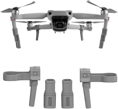 Yangers Fahrwerk-Beine, kompatibel mit DJI Mavic Air 2 / Air 2S, faltbar, leicht, 35 mm, Beinverlängerungs-Set, Drohnenschutz-Zubehör Yangers Fahrwerk-Beine, kompatibel mit DJI Mavic Air 2 / Air 2S, faltbar, leicht, 35 mm, Beinverlängerungs-Set, Drohnenschutz-Zubehör von Yangers