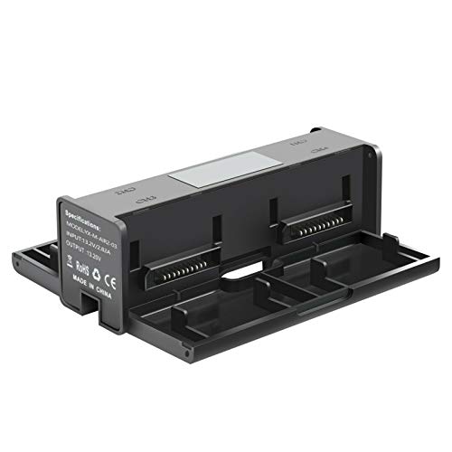 Yangers Ladestation-Dock für DJI Mavic Air 2 (Nicht für Mavic Air), 4-in-1-Akku-Ladestation mit Mehreren Batterien, Smart Rapid Balance-Lademanager für 4 intelligente Flugbatterien von Yangers