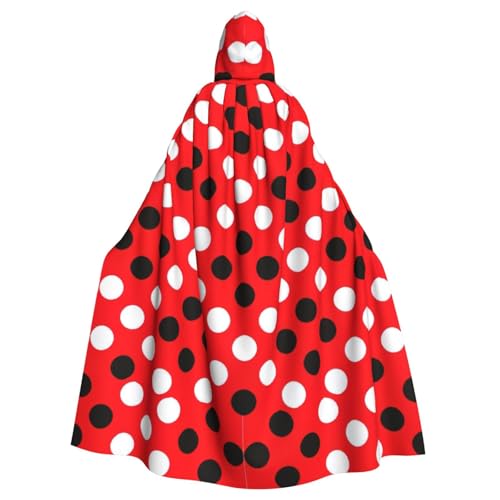 Yanglong Rot-weiße Robe für Erwachsene, mit Kapuze, für Halloween, Tod, Vampir, Cosplay-Kostüme Yanglong Rot-weiße Robe für Erwachsene, mit Kapuze, für Halloween, Tod, Vampir, Cosplay-Kostüme von Yanglong