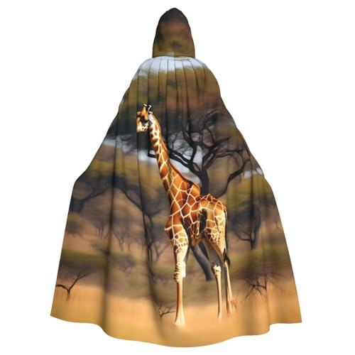 Yanglong Uni Afrika Giraffe Majestätischer Baumdruck Robe Umhang Erwachsene Kapuzenumhang für Halloween Tod Vampir Cosplay Kostüme Yanglong Uni Afrika Giraffe Majestätischer Baumdruck Robe Umhang Erwachsene Kapuzenumhang für Halloween Tod Vampir Cosplay Kostüme von Yanglong