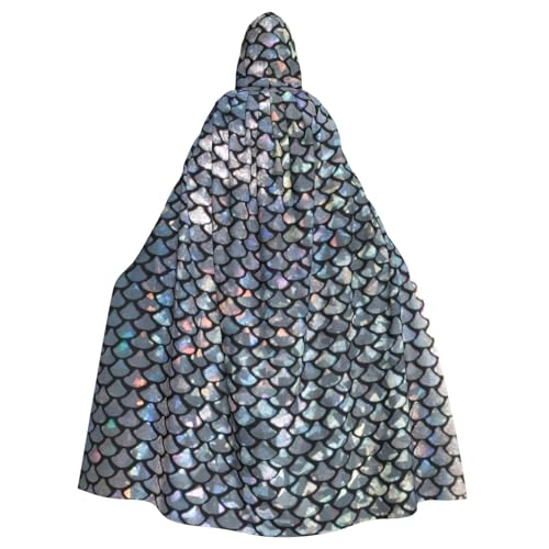 Yanglong Uni-Bademantel mit Fischschuppen-Druck, für Erwachsene, mit Kapuze, für Halloween, Tod, Vampir, Cosplay-Kostüme Yanglong Uni-Bademantel mit Fischschuppen-Druck, für Erwachsene, mit Kapuze, für Halloween, Tod, Vampir, Cosplay-Kostüme von Yanglong