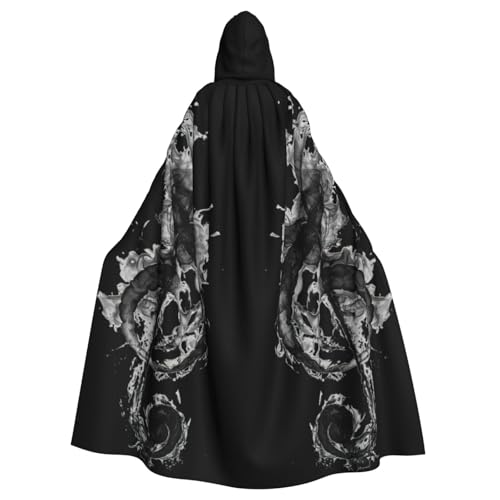 Yanglong Uni-Bademantel mit Kapuze für Halloween, Todesvampir, Cosplay-Kostüme, Schwarz von Yanglong