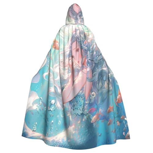 Yanglong Uni-Bademantel mit Meerjungfrauen-Aufdruck, Kapuzenumhang für Halloween, Tod, Vampir, Cosplay-Kostüme Yanglong Uni-Bademantel mit Meerjungfrauen-Aufdruck, Kapuzenumhang für Halloween, Tod, Vampir, Cosplay-Kostüme von Yanglong