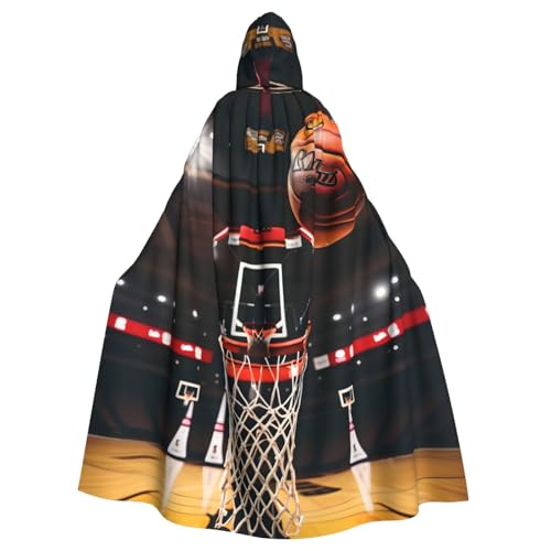 Yanglong Uni-Basketball-Aufdruck, Kapuzenumhang für Erwachsene, für Halloween, Tod, Vampir, Cosplay-Kostüme Yanglong Uni-Basketball-Aufdruck, Kapuzenumhang für Erwachsene, für Halloween, Tod, Vampir, Cosplay-Kostüme von Yanglong
