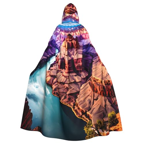 Yanglong Uni Beauty Grand Canyon Print Robe Capes Erwachsene Kapuzenumhang für Halloween Tod Vampir Cosplay Kostüme von Yanglong