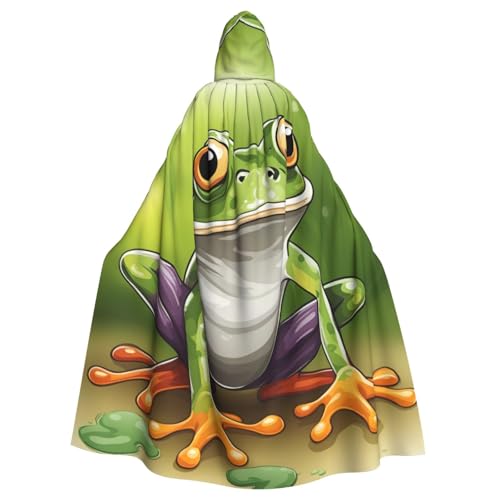 Yanglong Uni Cartoon Frosch Druck Roben Umhänge Erwachsene Kapuze Mantel für Halloween Tod Vampir Cosplay Kostüme Yanglong Uni Cartoon Frosch Druck Roben Umhänge Erwachsene Kapuze Mantel für Halloween Tod Vampir Cosplay Kostüme von Yanglong