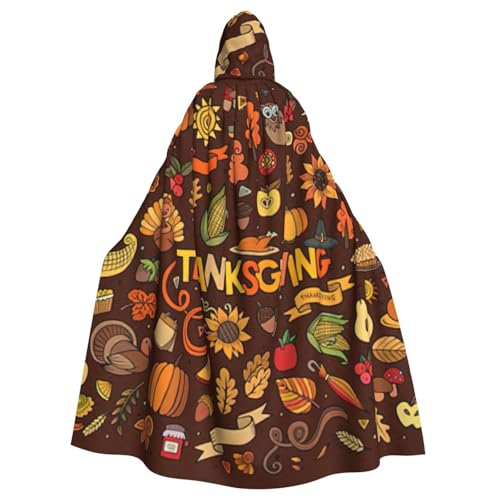 Yanglong Uni Danksagungsaufdruck, Umhang mit Kapuze, Umhang für Erwachsene, für Halloween, Tod, Vampir, Cosplay-Kostüme Yanglong Uni Danksagungsaufdruck, Umhang mit Kapuze, Umhang für Erwachsene, für Halloween, Tod, Vampir, Cosplay-Kostüme von Yanglong