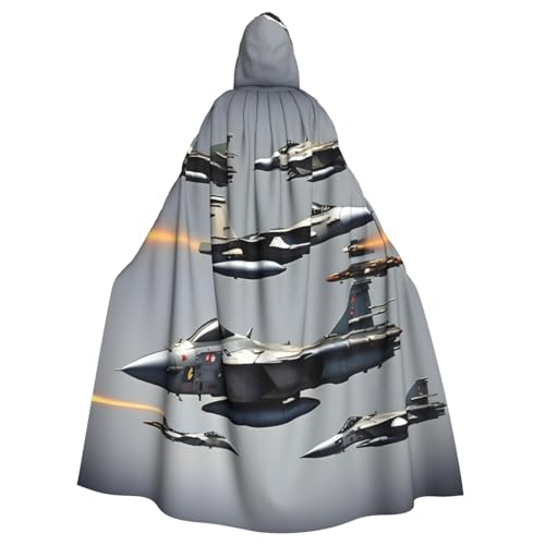 Yanglong Uni-Kapuzenumhang mit Flugzeug-Jets-Aufdruck, für Halloween, Tod, Vampir, Cosplay-Kostüme Yanglong Uni-Kapuzenumhang mit Flugzeug-Jets-Aufdruck, für Halloween, Tod, Vampir, Cosplay-Kostüme von Yanglong