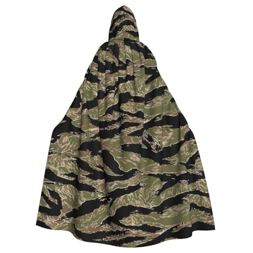 Yanglong Uni Kapuzenumhang mit Tigerstreifen, Camouflage-Druck, für Erwachsene, Halloween, Tod, Vampir, Cosplay-Kostüme Yanglong Uni Kapuzenumhang mit Tigerstreifen, Camouflage-Druck, für Erwachsene, Halloween, Tod, Vampir, Cosplay-Kostüme von Yanglong