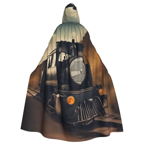 Yanglong Uni Lokomotive Print Robe Capes Erwachsene Kapuzenumhang für Halloween Tod Vampir Cosplay Kostüme von Yanglong