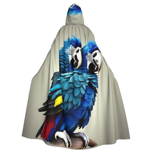 Yanglong Uni Robe mit Kapuze, Motiv: Papagei, Umarmung, für Erwachsene, für Halloween, Tod, Vampir, Cosplay-Kostüme von Yanglong