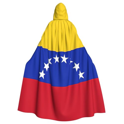 Yanglong Uni-Umhang mit der Flagge von Venezuela, Erwachsenen-Kapuzenumhang für Halloween, Tod, Vampir, Cosplay-Kostüme von Yanglong