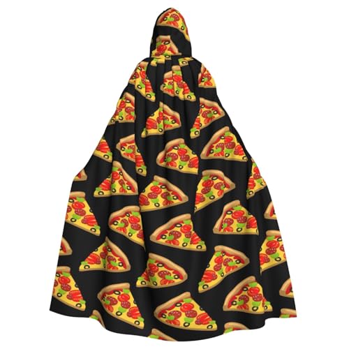Yanglong Uni-Umhang mit schmackhaftem Pizza-Aufdruck, Kapuzenumhang für Halloween, Tod, Vampir, Cosplay-Kostüme Yanglong Uni-Umhang mit schmackhaftem Pizza-Aufdruck, Kapuzenumhang für Halloween, Tod, Vampir, Cosplay-Kostüme von Yanglong