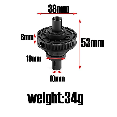 Yangyou 2X 38T Riemengetriebe Differential mit Lager für 3Racing Sakura S XI XIS D4 D5 Ultimate 1/10 RC Car Upgrade Teile von Yangyou