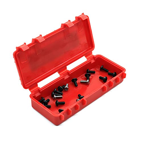 Yangyou 30 Stücke Kunststoff Rc Auto Aufbewahrungs Box Dekoration Werkzeug für Trx4 Axial Scx10 90046 D90 1/10 Rc Crawler Zubehör Rot von Yangyou